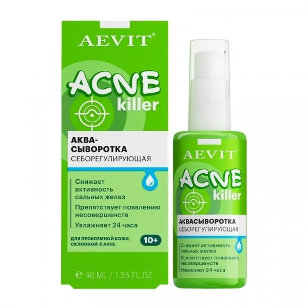Сыворотка Aevit Acnekiller себорегулирующая, 40 мл